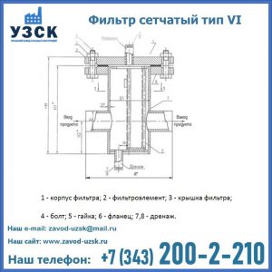 Фильтр сетчатый ФС по Т-ММ-11-2003 в Одинцово